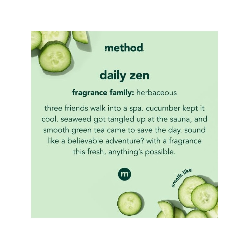 Method Body Wash Variety, 1 Daily Zen, 1 Pure Peace,