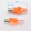 ELNONE 2PCS RF to RJ45 Converter Adapter F Female to