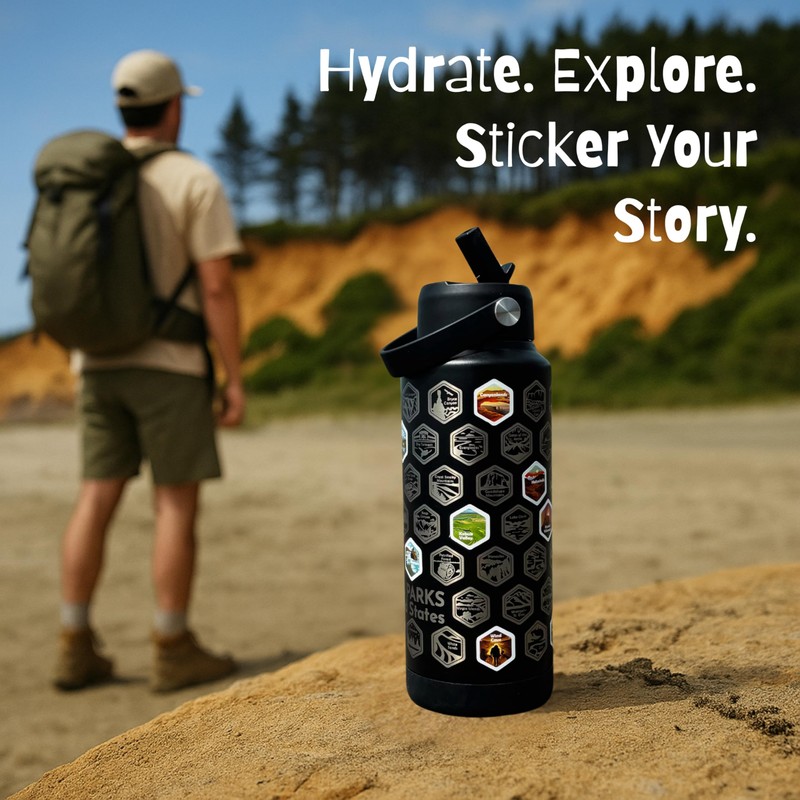 National Parks Water Bottle [2024 Edition] – 32oz Insulated Stainless