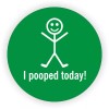 Unbranded/Generic 3 pcs Funny I POOPED TODAY Hard Hat Stickers