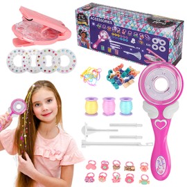 EKKONG Automatic Hair Braider, Hair Bedazzler Kit, Hair Braider, Automatic Hair Braider for Children, Hair Diamond Machine, DIY Magic Hair Styling Tools for Girls Gift