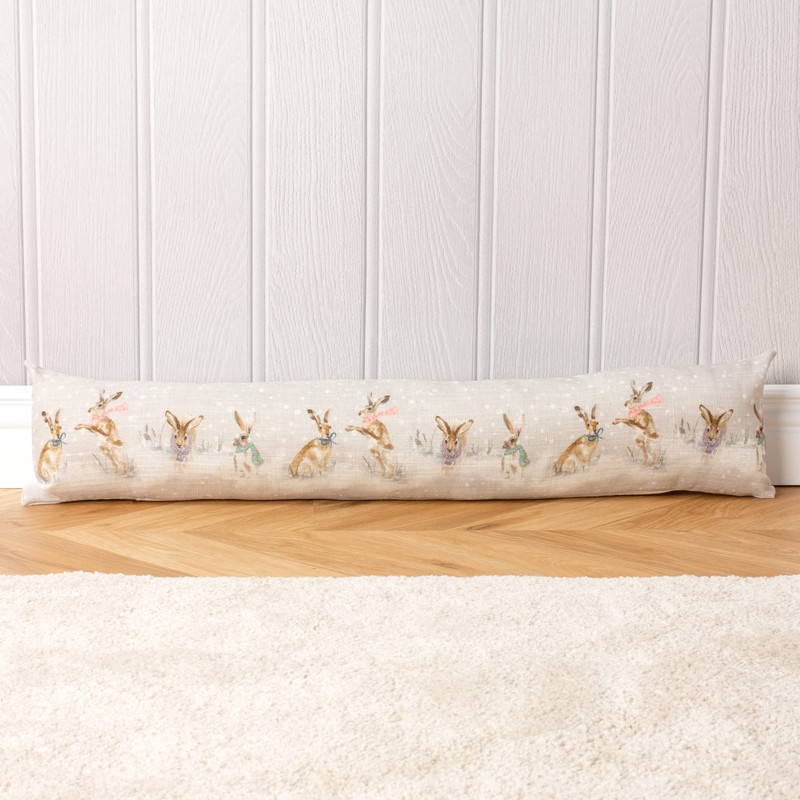 Evans Lichfield Snowy Hares Draught Excluder Cover