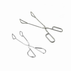 OPDENK Stainless Steel Food Tongs,Heavy Duty Kitchen Tongs Clip Clamp for BBQ,Barbecue,Cooking,Buffet Pliers,Scissors Tongs (12 inch & 9.84 inch)