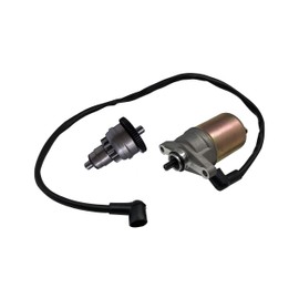 SHUmandala Starter Motor and Drive Bendix for GY6 47cc 49cc 50cc Scooter Moped for Chinese Atv Go Karts for Taotao for Sunl for Roketa for Tank for Jcl