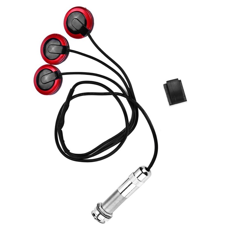 Self adhesive Piezo Transducer Microphone Pickup with Endpin Jack for