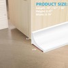 Zehiels 67Inch Shower Threshold Water Dam, Self-Adhesive Silicone Shower Barrier
