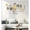 Axioglo Wall Clocks for Living Room Decor,Large Wall Clock,3D Creative