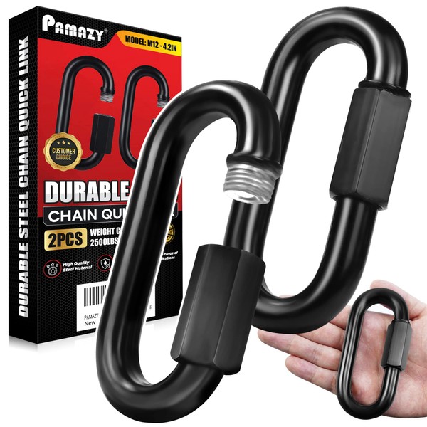 2PCS 4.2” Heavy Duty Chain Quick Links, 2500 LBS Weight