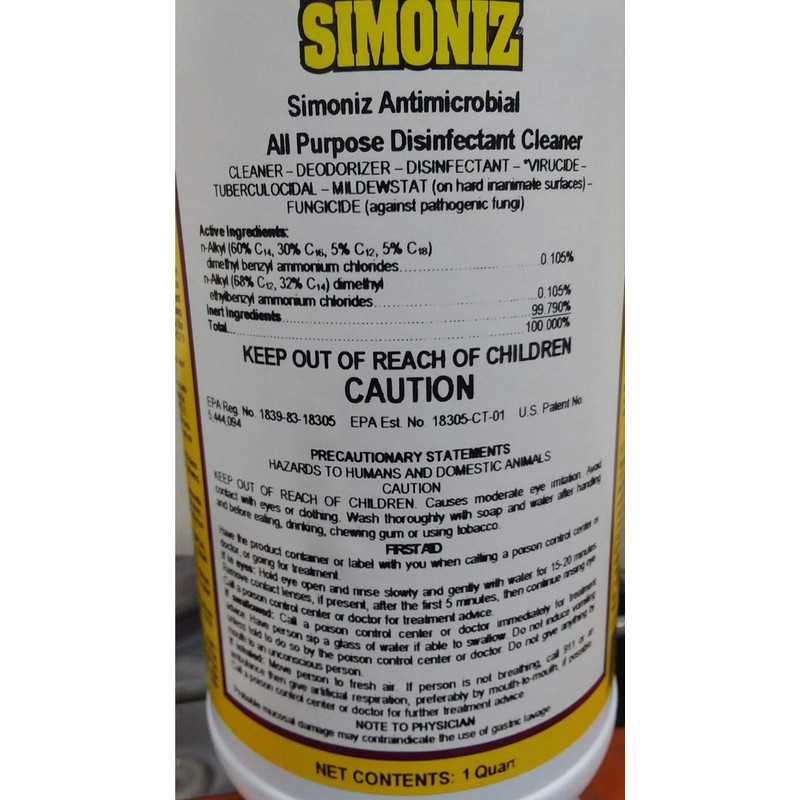 Simoniz Antimicrobial All-Purpose Cleaner - 32 oz. -(1 CASE)