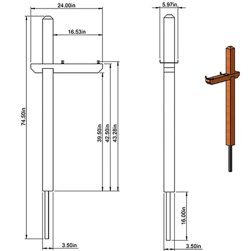 Architectural Mailboxes Cedar Deluxe Drive-in Cedar Wood Mailbox Post, Compatibility