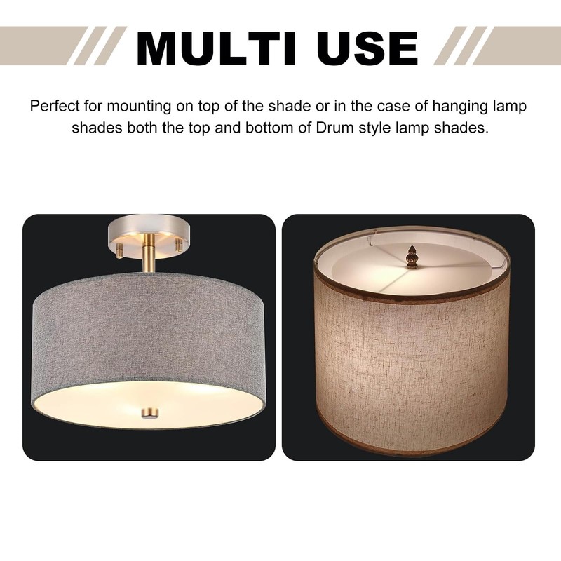Awclub Round Lampshade Diffuser, 2 Pack 8" Diameter with 3/8"
