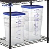 FSUON 4 Pack Clear Food Storage Containers with Lids and