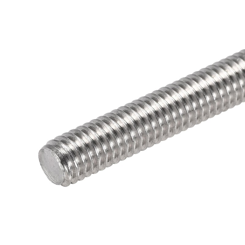 sourcing map 10Pcs M6 x 30mm Fully Threaded Rod 304