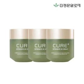 Kim Jeong Moon Aloe [김정문알로에]큐어 2X크림 3개 (+2x미니크림 2개 증정) [Kim Jeong-mun Aloe] Cure 2X Cream 3 pcs (+2x Mini Creams 2 pcs Gift)