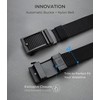 CHAOREN Black and Blue Ratchet Belts for Men 2 Pack