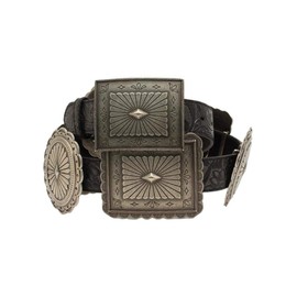 Ariat Women's Embossed Concho Western Belt Black