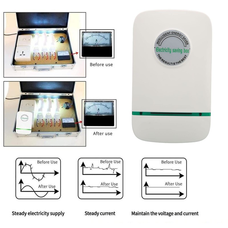 Home Power Saving, 90-240V Household Energy Saving ABS Housing Smart