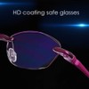 LUFF Reading Glasses Hd Anti-Blue Diamond Cut Edge Frameless Reading