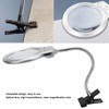 LED Illuminating Magnifier with Clamp Optical Lens Adjustment Hose Magnifying