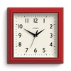 JONES CLOCKS® Mustard Wall Clock | Square Retro Clock |