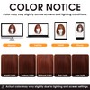 Copper White Bob Wig with Bangs, Short Straight Synthetic Wig