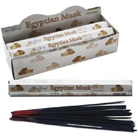 STAMFORD INC. 37144 Egyptian Musk Incense Sticks, 20 Sticks x 6 Packs