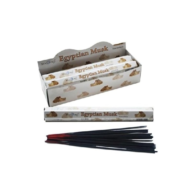 STAMFORD INC. 37144 Egyptian Musk Incense Sticks, 20 Sticks x