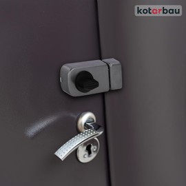 KOTARBAU® Additional Lock 60 mm 3 Colours with Outer Cylinder Different Locking Box Lock (Anthracite) Door Lock Door Lock Box Additional Lock