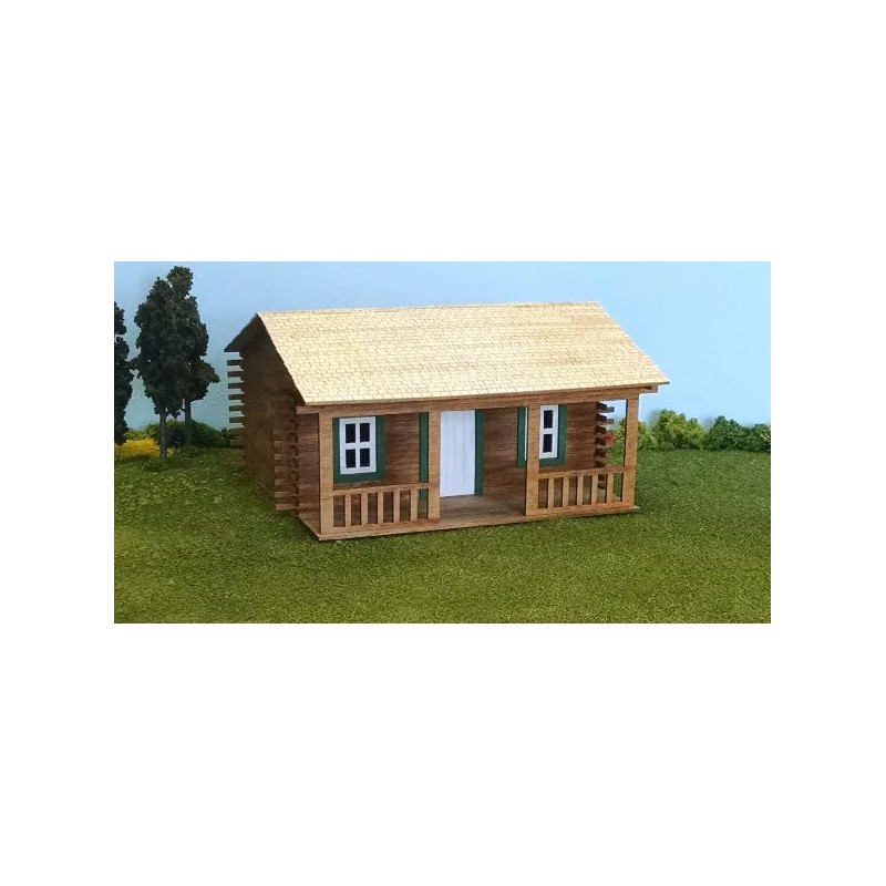 Train Time Laser O Scale Laser Cut Custom Log Cabin