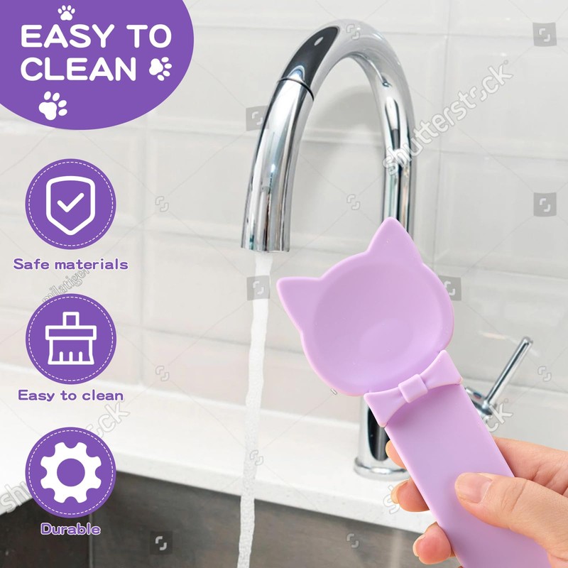 LICKJIMO-3PCS Cat Treat Dispenser,Multi Function Spoon for Churu Lickable Cat