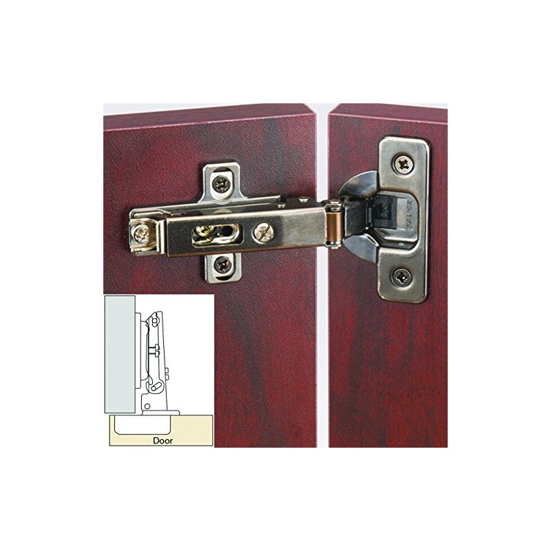 Salice Silentia 105 Degree Soft Close 11/16" Overlay Hinge, Titanium
