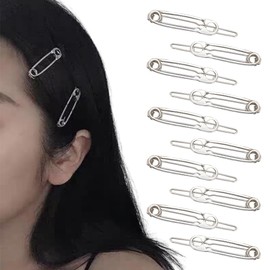 Minimalist Pin Shaped Hair Clips Gold Decorative Metal Clips for Hair Barrettes Hairpins Non Slip Hair Styling Clips Hair Pins Set of 10 Aesthetic Edgy Hair Accessories for Women Girls