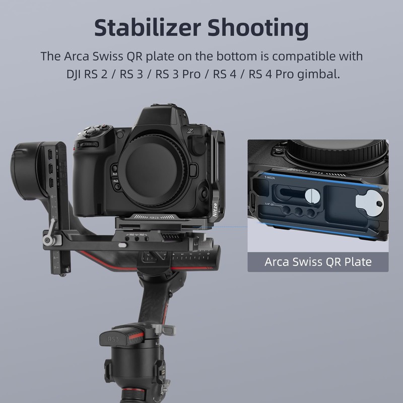 Nitze Z8 L Bracket for Nikon Z 8 Camera with