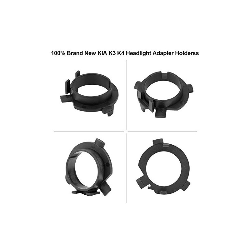 H7 LED Headlight Adapter, 1 Pair Plastic H7 LED Retainer