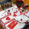 Valentine's Day Heart Table Runner 72 x 13 Inch Decorations,