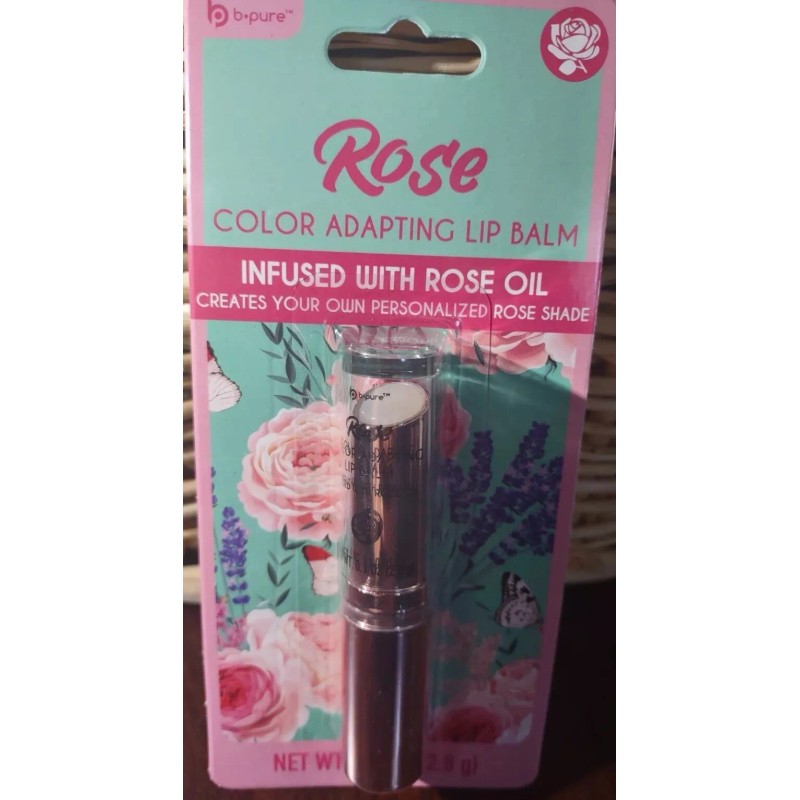b-pure Rose Color Adapting Lip Balm Infused With Rose Oil-Brand