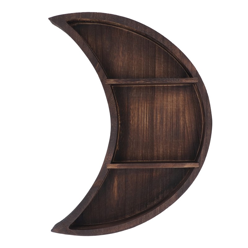 Moon Shelf Room Decor Wall Mounted Crescent Moon Shelf Wooden