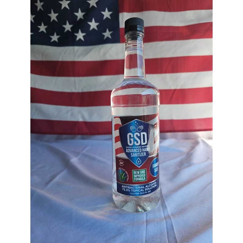 GSD Advanced Hand Sanitizer Liquid 73.3% Alcohol Based 1 Liter