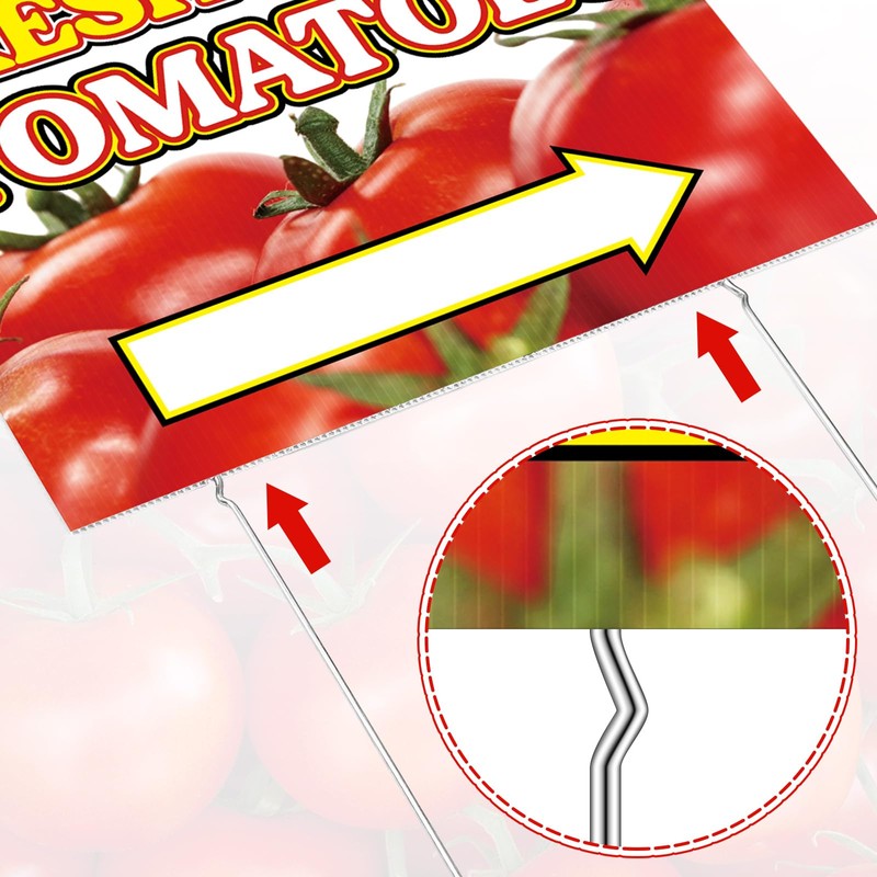 3 Pack Tomatoes Yard Sign 12" x 16" Double-sided Print