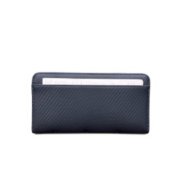 jxleichi Men's Long Wallet, Carbon Leather, Genuine Leather, Large Capacity, Holds 25 Cards, Round Zipper, Card Case, YKK Skimming Prevention, Magnetic, Bill Purse, Coin Purse, Multi-functional,