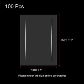 QUARKZMAN 100 Stück Wärmeschrumpfbeutel, 7" x 10" POF Klarer Wärmeschrumpffolienbeutel für Geschenkkörbe, Verpackungssammlung, hausgemachtes DIY, handgefertigte Bastelarbeiten, Kekse