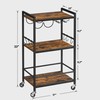 TUTOTAK Bar Cart, Home Bar Serving Cart, Microwave Cart, Drink