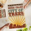 Lantern Press Boise, Idaho, Skyline and Sunburst Screenprint Style 1000
