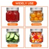 Mcupper 6 Pack Small Mason Jars 8 oz, Half Pint