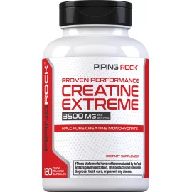 Piping Rock Creatine Monohydrate, 3500 mg (per serving), 120 Quick Release Capsules
