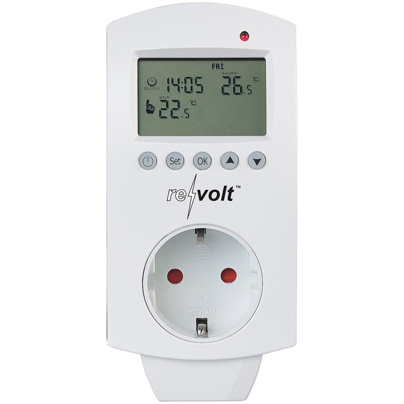 revolt Plug Thermostat: Digital Socket Thermostat for Heating and Air