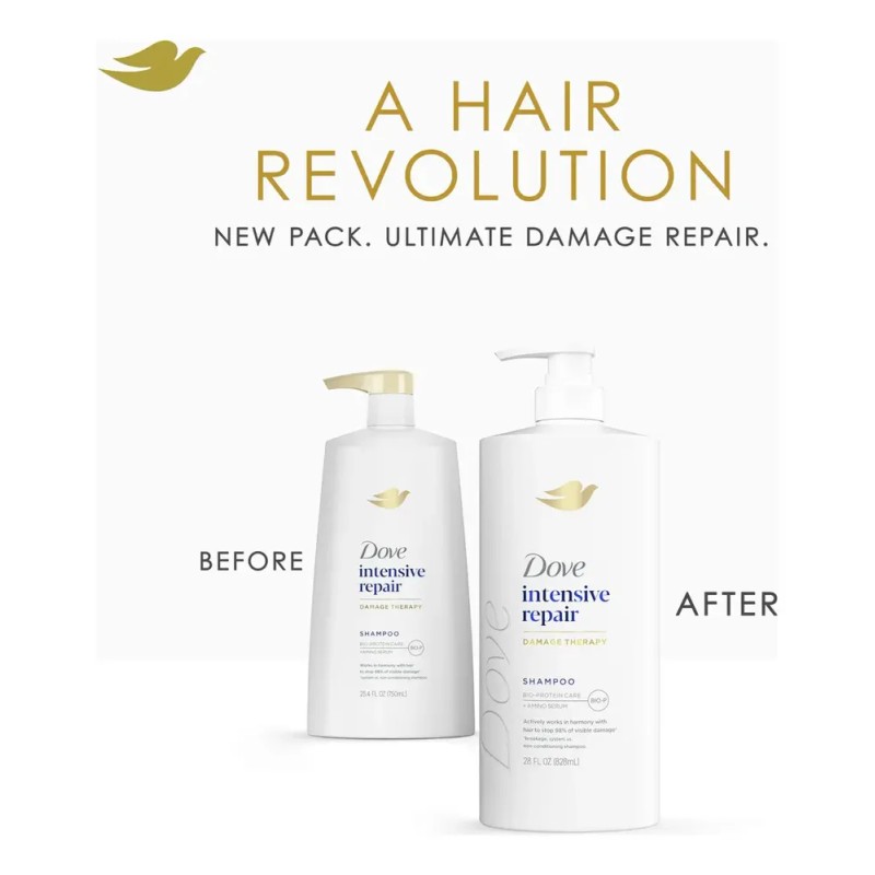 Champú Dove Intensive Repair Para Cabello Dañado 828ml