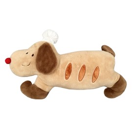 Whlo4U Dog Toast Baguette Plush Pillow,Dog Stuffed Animal in Toast Bread Shape,Food Plush Pillow,Home Decoration Christmas Birthday Gift for Kids Boys Girls (27 inch)