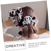DECHOUS Plush Panda Hair Tie for Women Elastic Hair Band