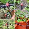 EBANKU Adjustable Irrigation Drippers Sprinklers, 200Pcs 1/4Inch Adjustable Micro Drip